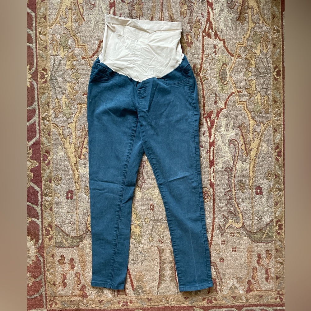 Motherhood Maternity pants, size L, dark teal